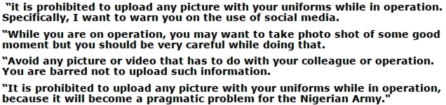 nigerian%2barmy%2bbanned%2bsharing%2bphotos